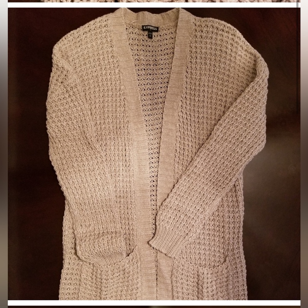 Express Wide Knit Cardigan